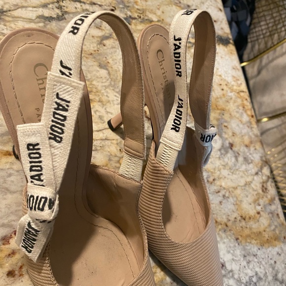 Dior J’adior Nude Slingback Pump in 39 1/2 - 9.5 - Picture 7 of 16